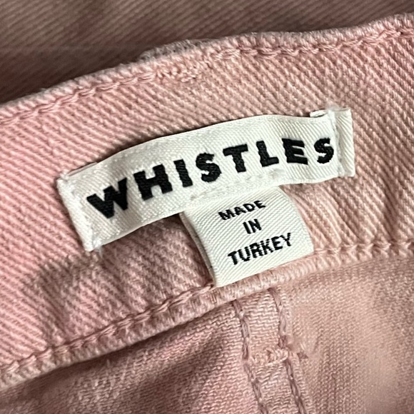 Whistles • Pastel Pale Pink Barrel Leg Jeans - Picture 4 of 7